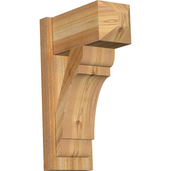 Ekena Millwork Olympic Craftsman Rough Sawn Outlooker, Western Red Cedar, 8"W x 16"D x 24"H OUT08X16X24OLY04RWR - main